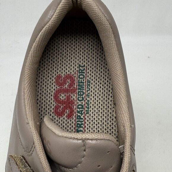 SAS Me Too Shoes Womens 7.5 WW Extra Wide Brown Leather Hook Loop Straps Comfort - Picture 11 of 16